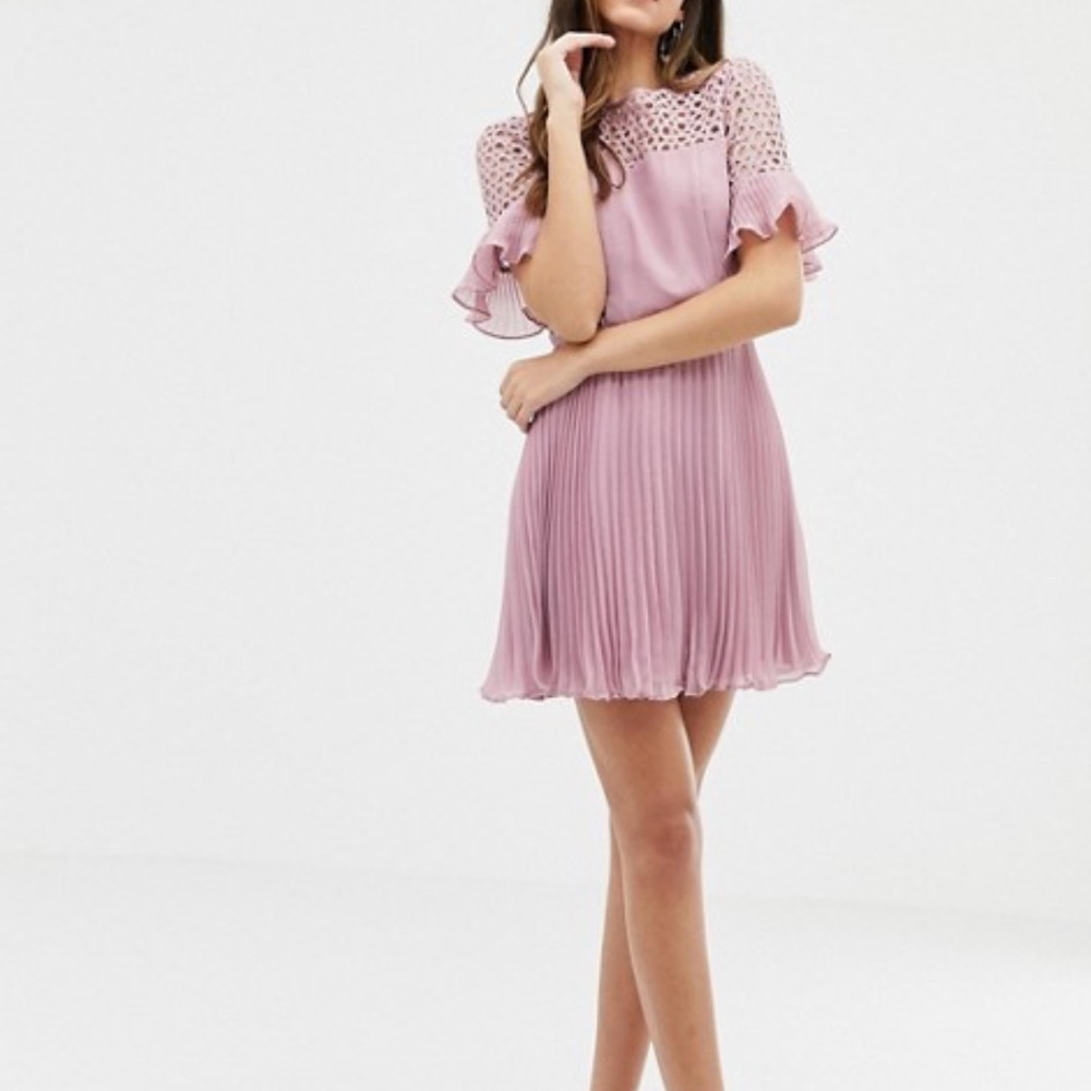 ✨ SOLD NWT ASOS Pleated Dress - Picture 2 of 8